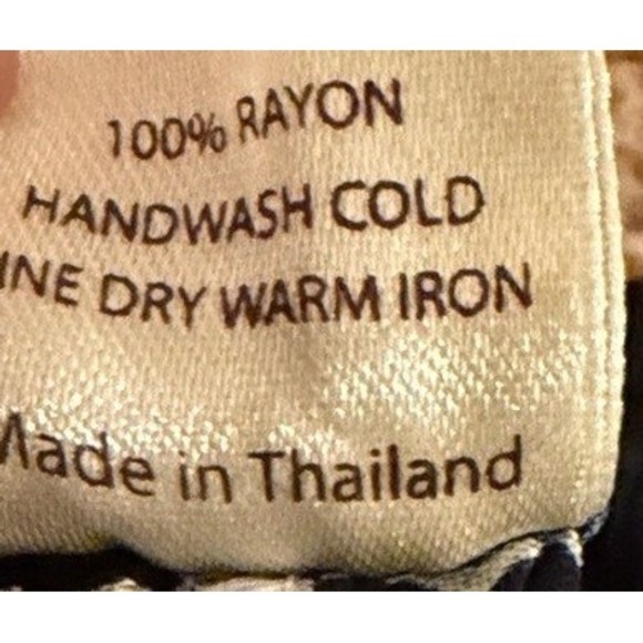 Banjamath Boho Peacock Feather Print Harem Pants Women's Size L Rayon - Picture 6 of 8